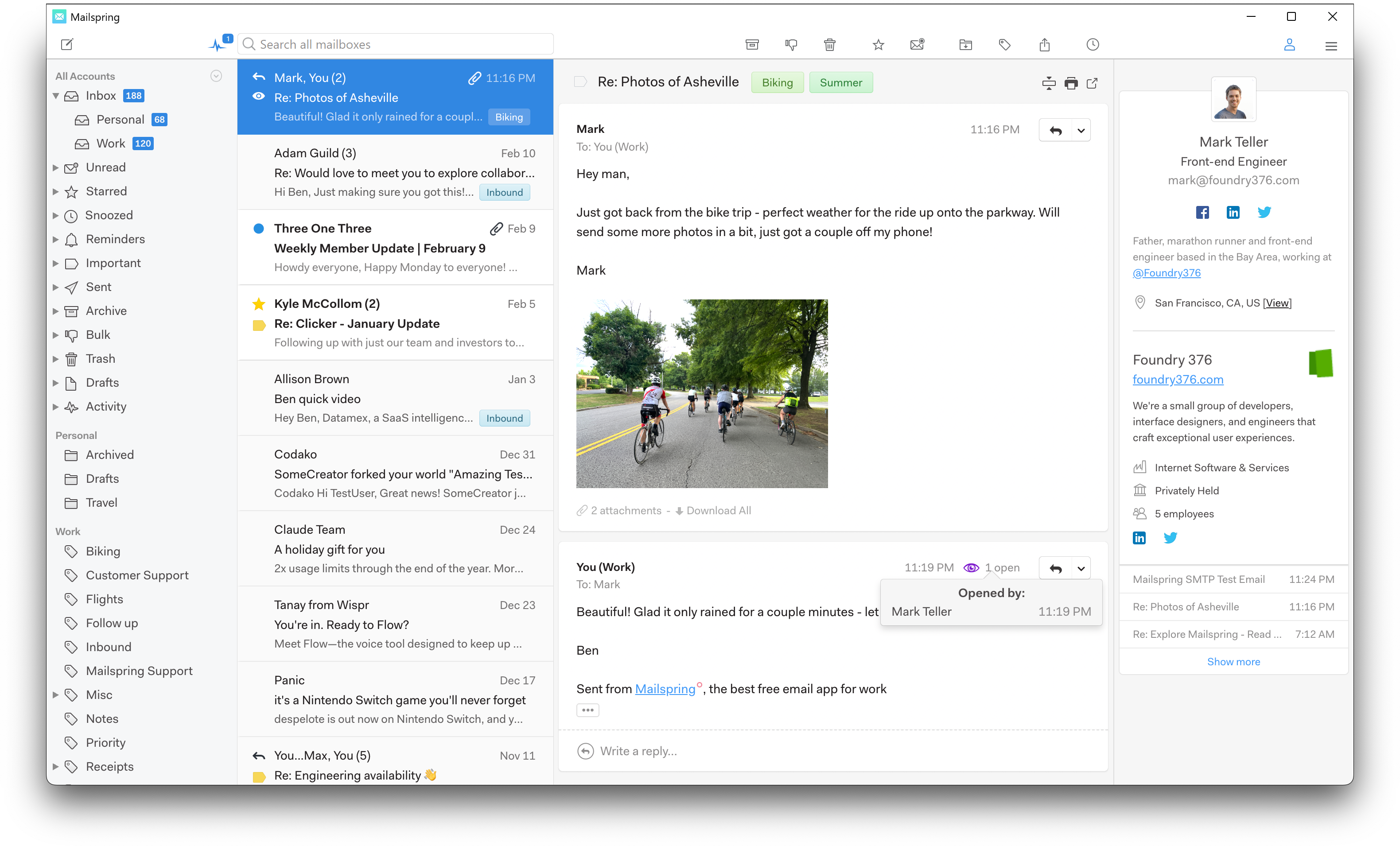 Mailspring email client